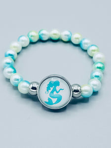 Aquamarine Mermaid Bracelet