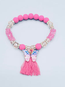 Pink Butterfly Bracelet