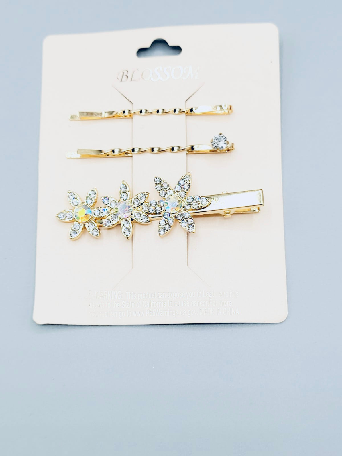 Gold Flower Hair Clip