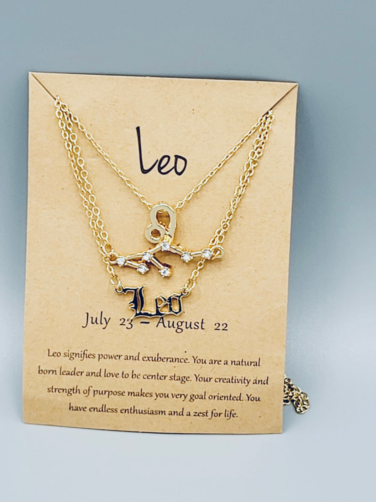 Leo Zodiac Sign Necklaces