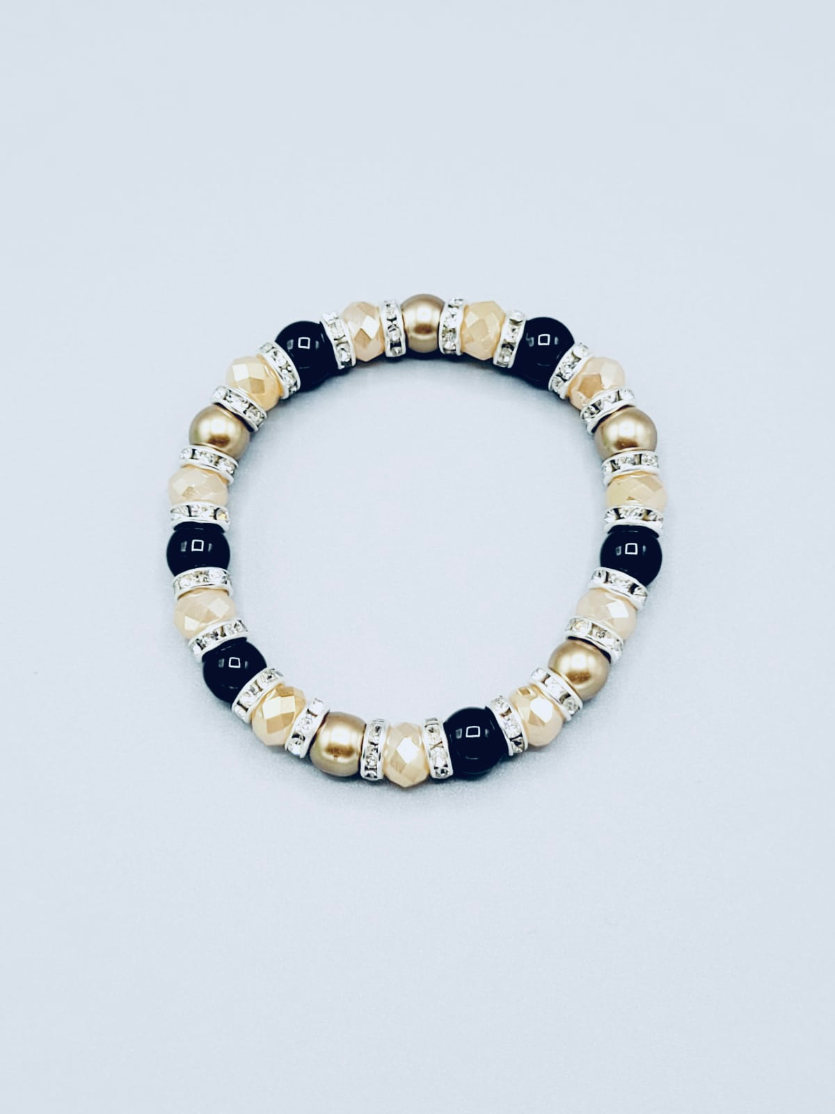 Cream And Black Bracelet