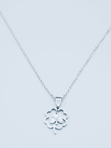 Silver Clover Necklace