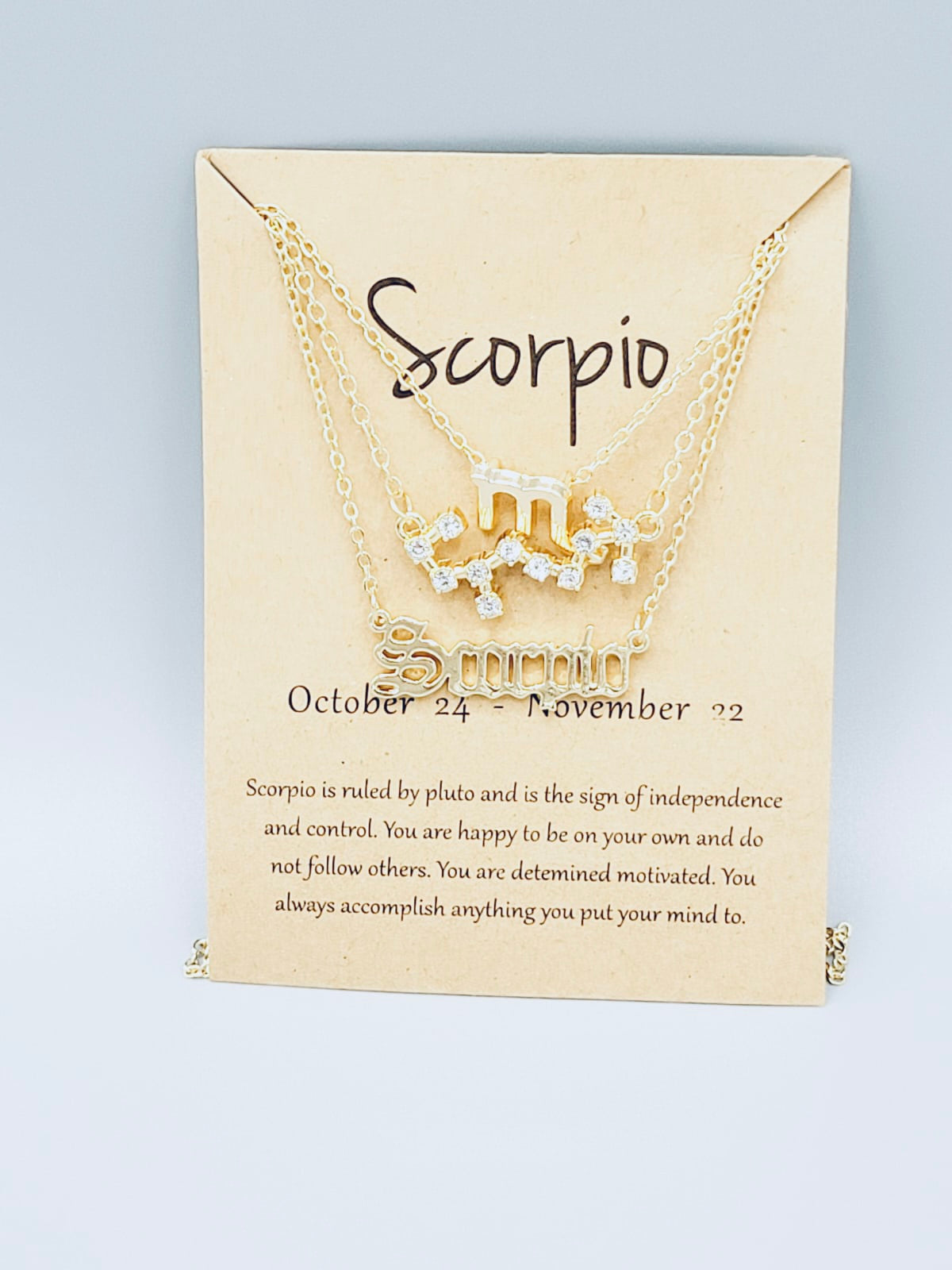 Scorpio Zodiac Sign Necklaces