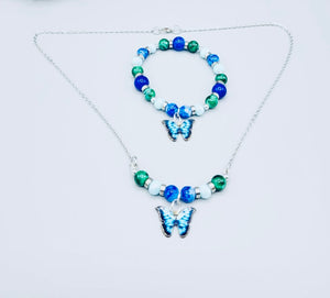 Blue And Green Butterfly Set