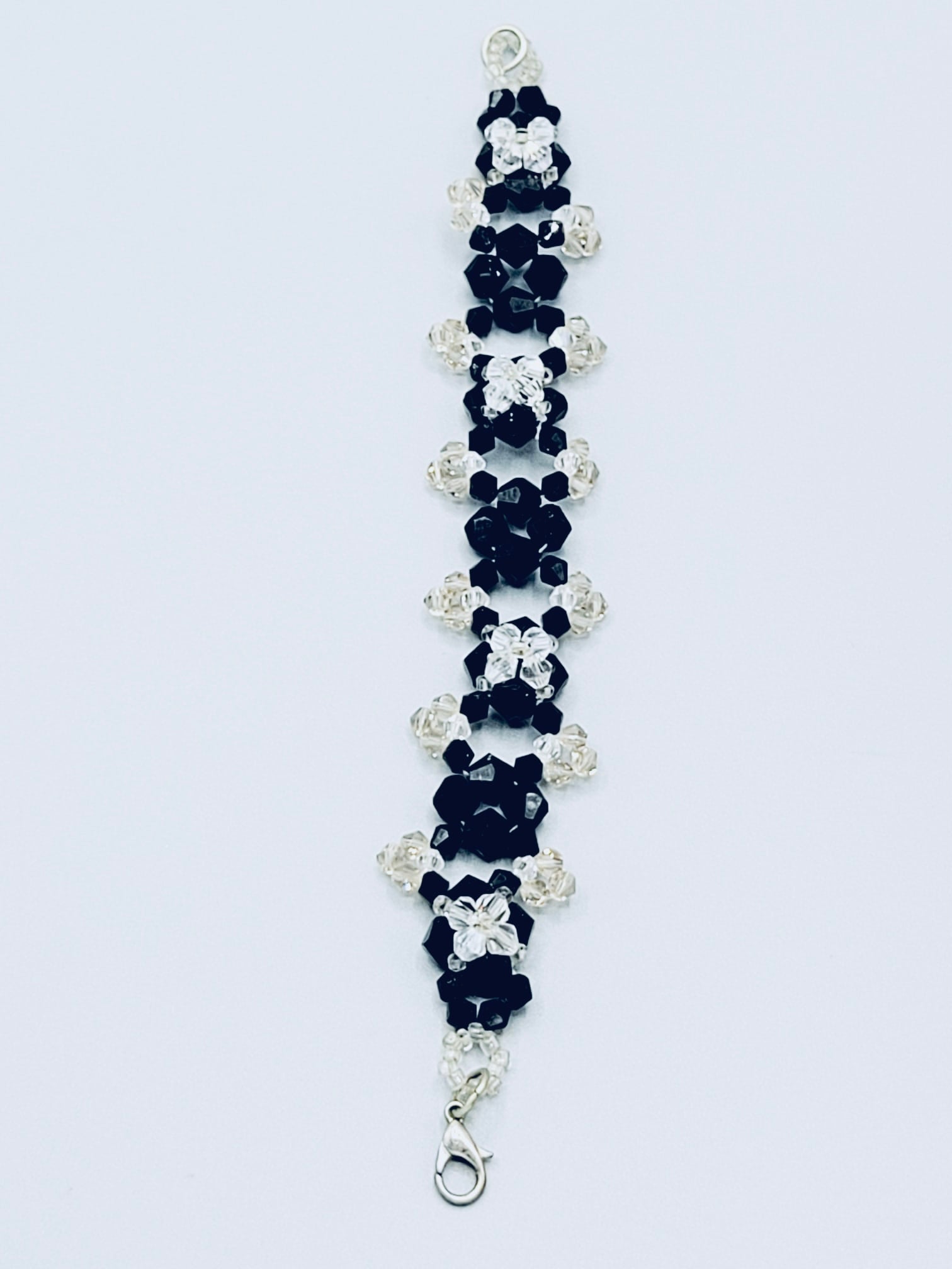 Black Diamond-Shaped Bracelet