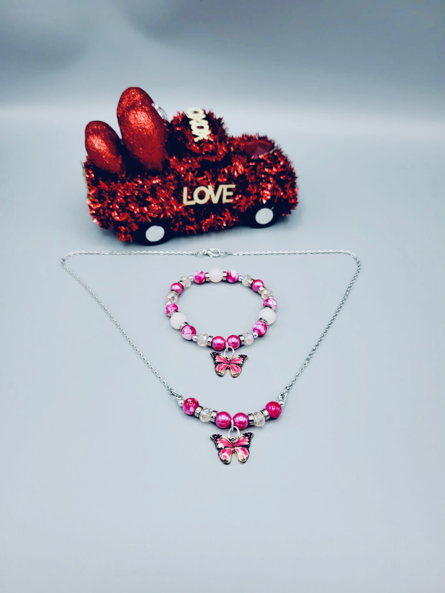 Fuchsia Butterfly Set