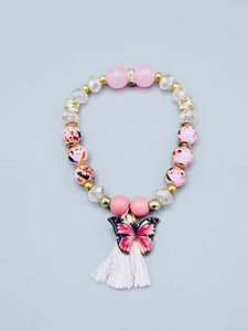 Pink Butterfly Bracelet