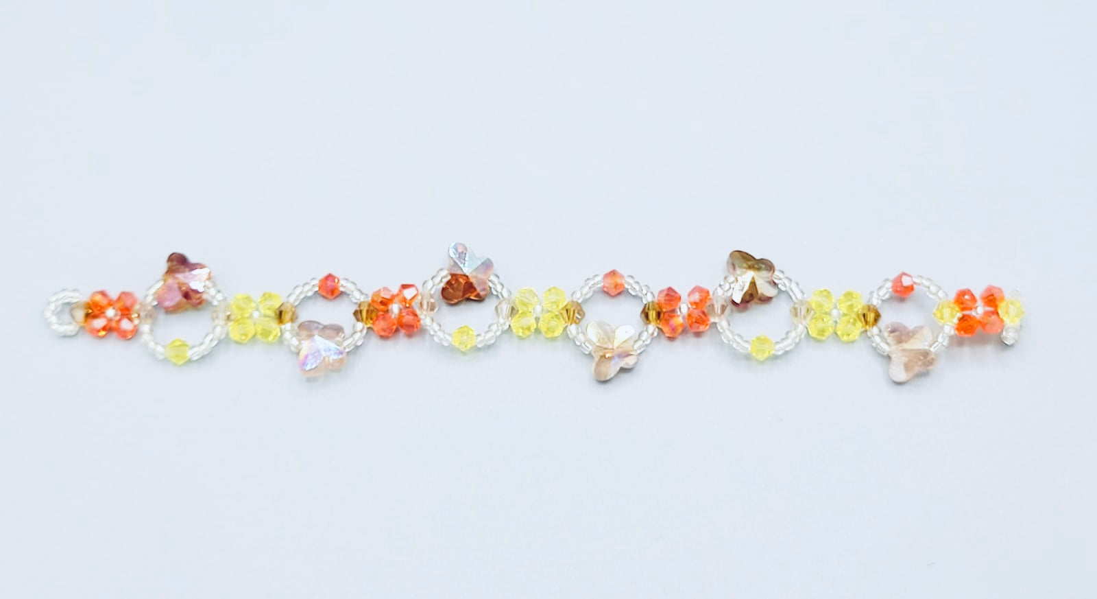 Orange And Yellow Butterfly Bracelet