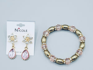 Light Pink And Gold Set