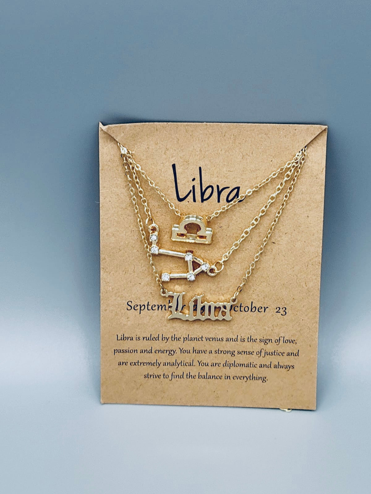 Libra Zodiac Sign Necklaces