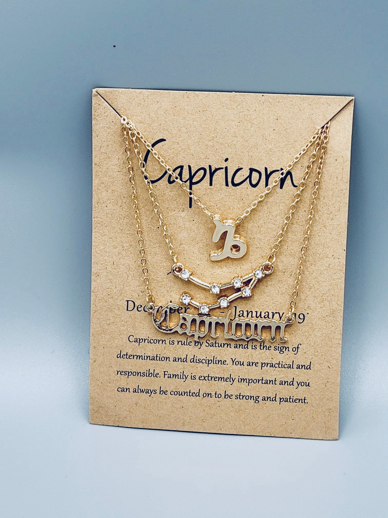 Capricorn Zodiac Sign Necklaces