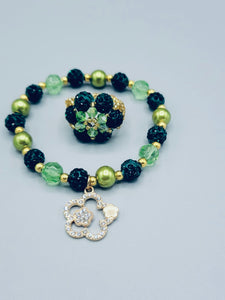 Green Flower Set