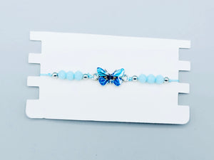 Aquamarine Butterfly Bracelet