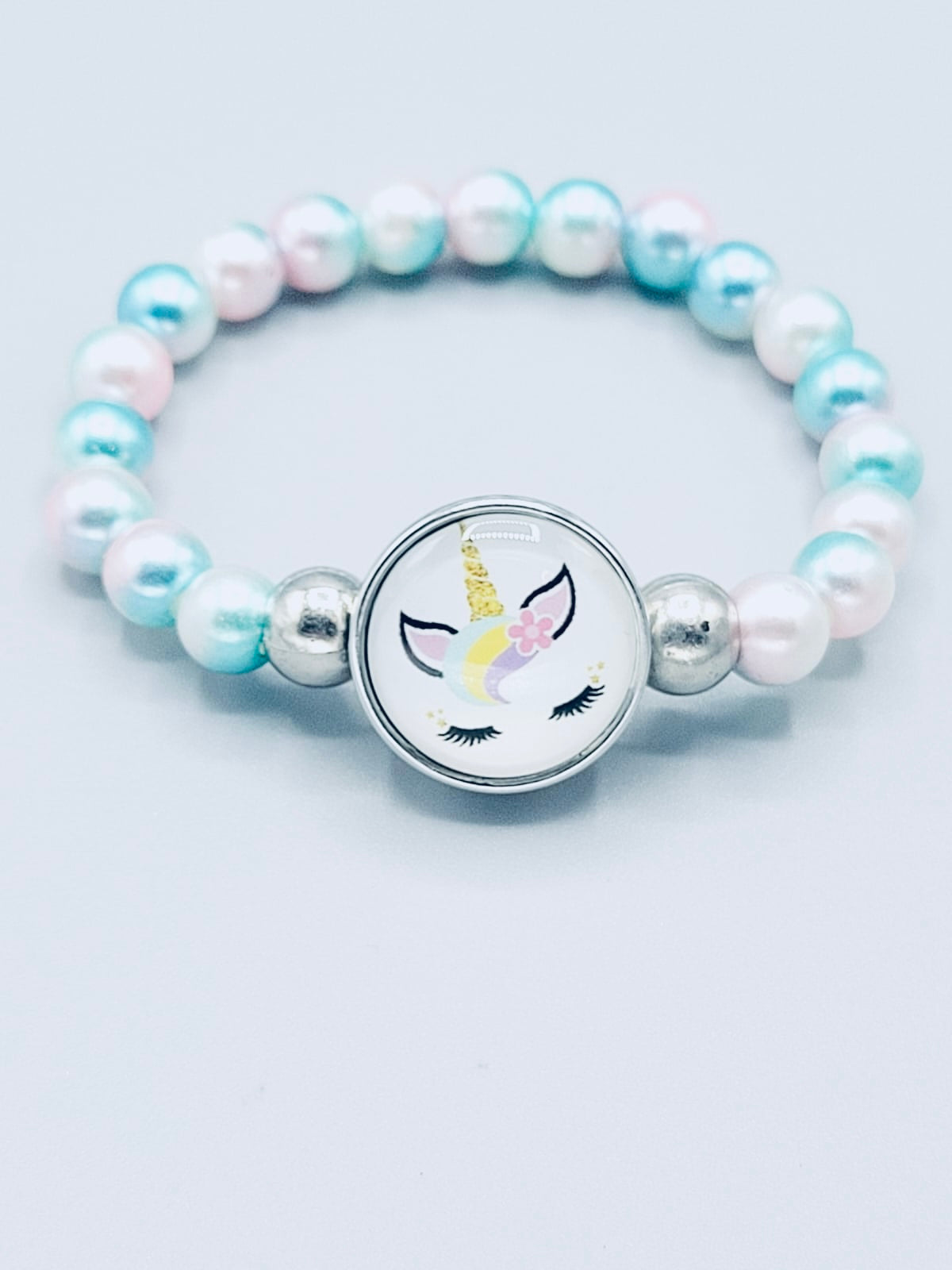 Aquamarine Unicorn Bracelet