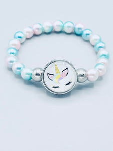 Aquamarine Unicorn Bracelet