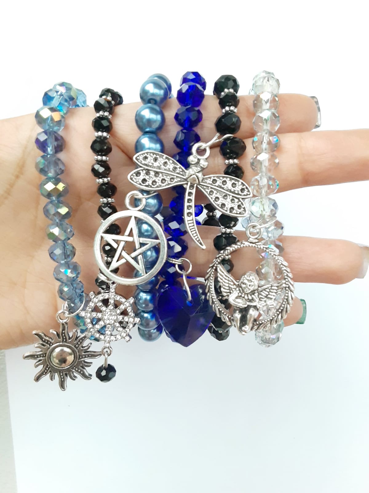 Semanario 6PCS Bracelets Blue