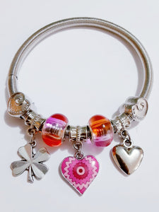 Four Leaf Clover Bangle Bracelet