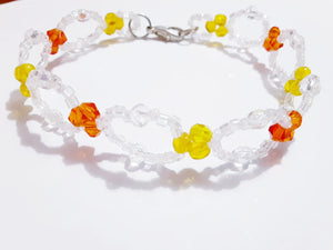 Three Bicone Bracelet (Swarovski And Crystal Checo)