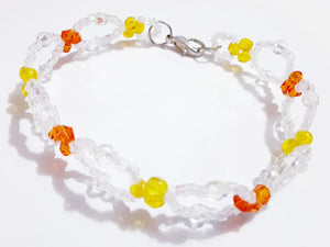 Three Bicone Bracelet (Swarovski And Crystal Checo)