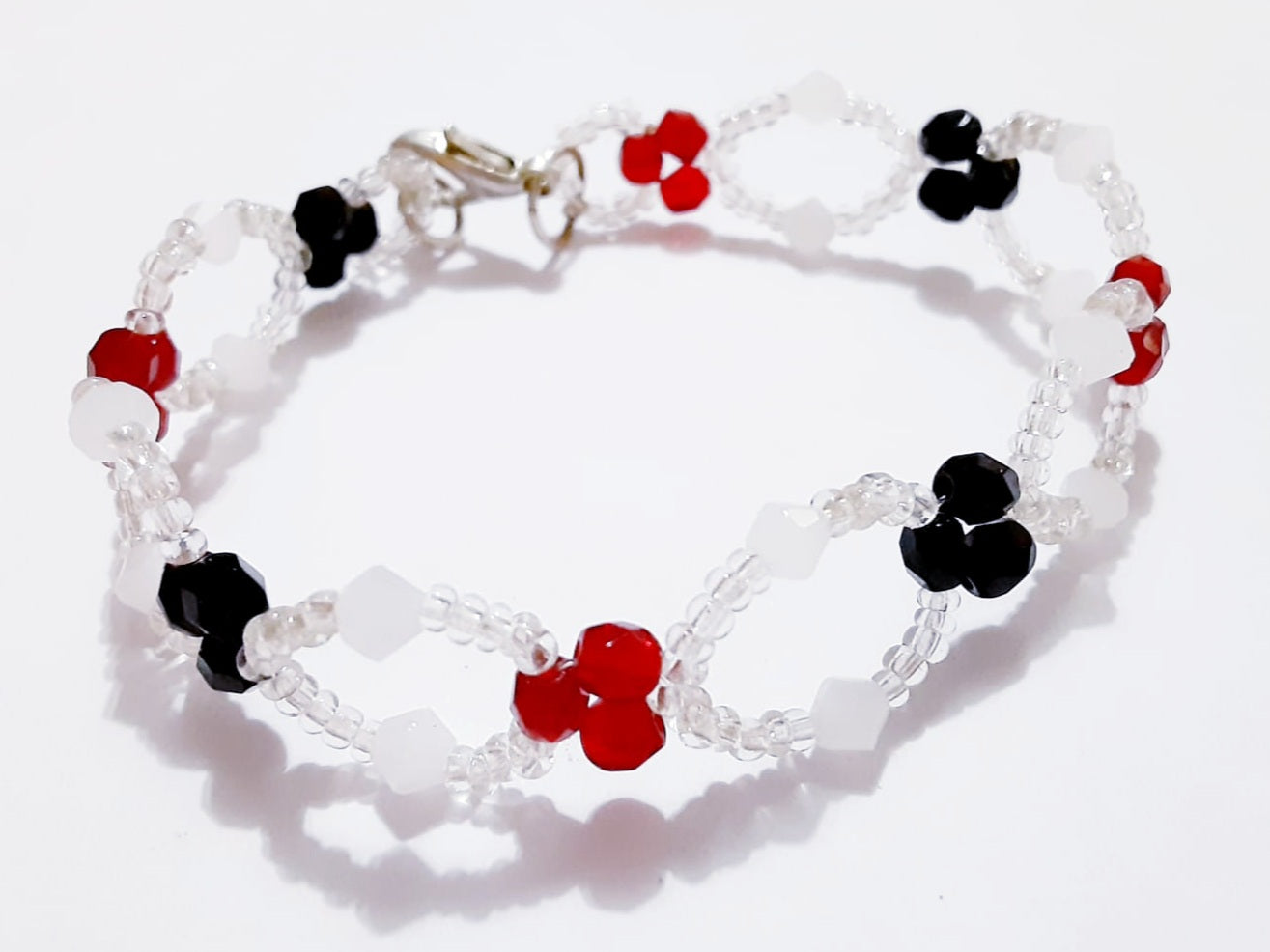 Three Bicone Bracelet (Swarovski And Crystal Checo)