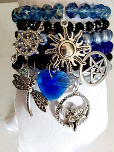 Semanario 6PCS Bracelets Blue