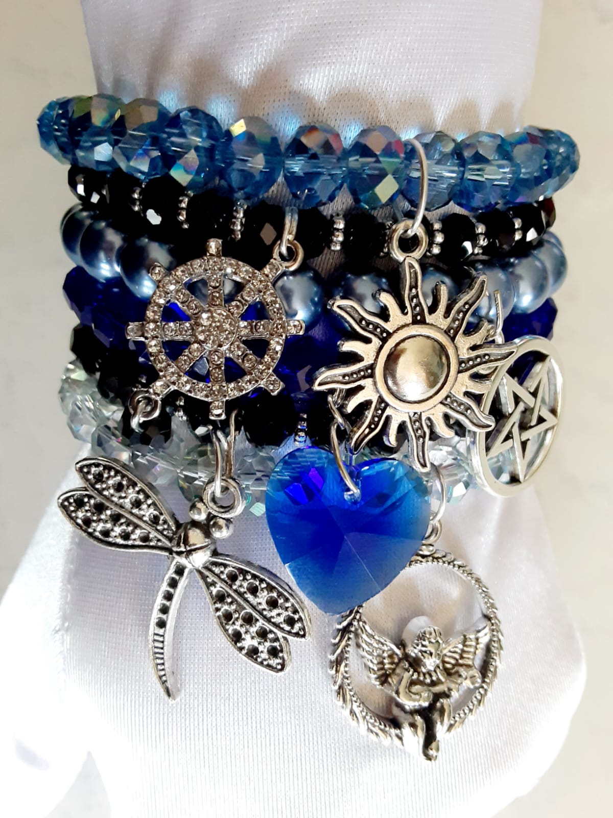 Semanario 6PCS Bracelets Blue