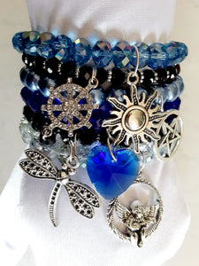 Semanario 6PCS Bracelets Blue