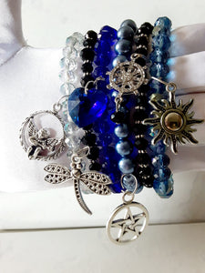 Semanario 6PCS Bracelets Blue