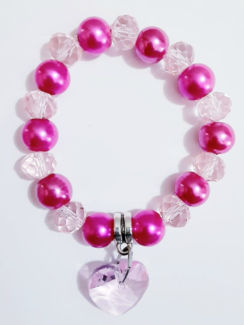 Pink Heart Bracelet