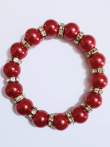 Rhinestone Red Bracelet