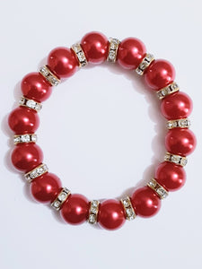 Rhinestone Red Bracelet