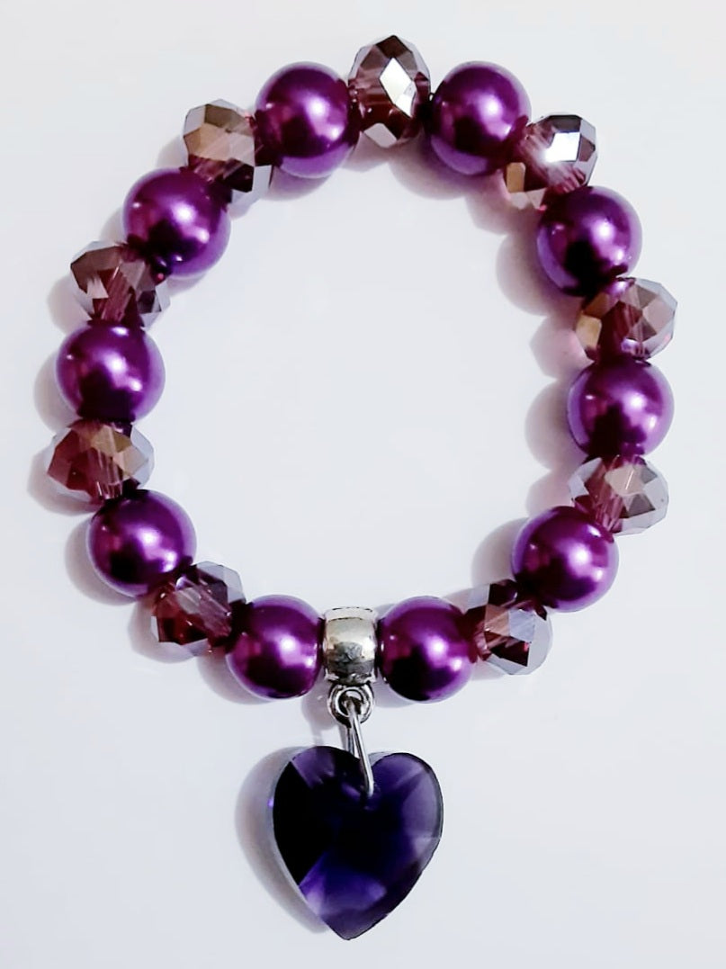 Purple Heart Bracelet