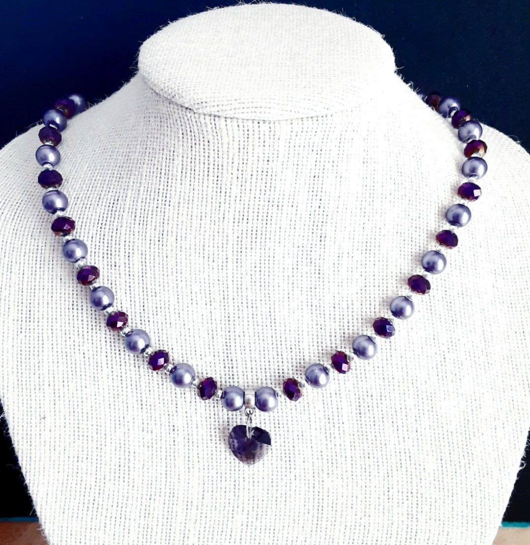 Purple Heart Necklace