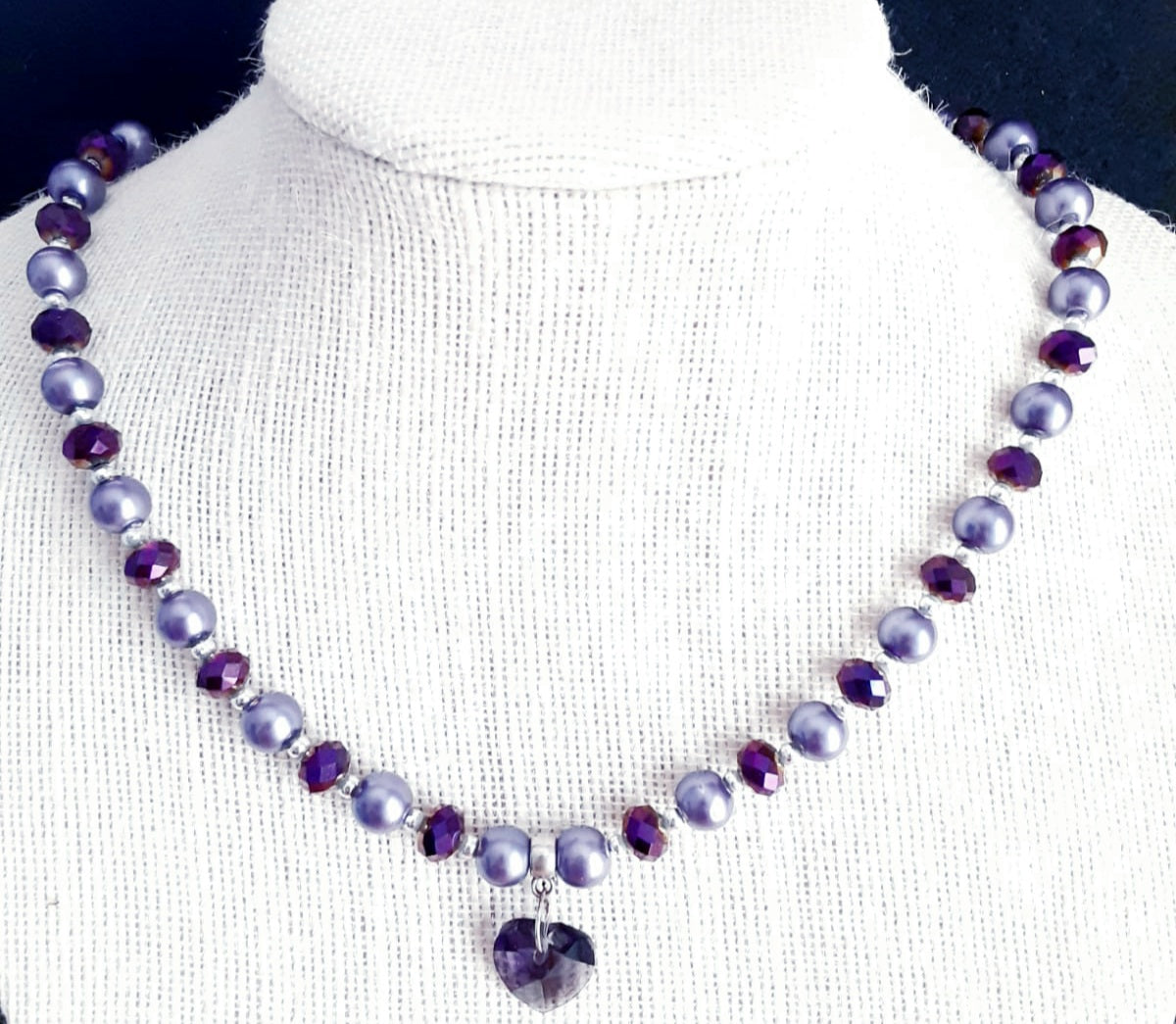 Purple Heart Necklace