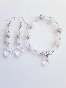 Clear Heart 2pcs Set