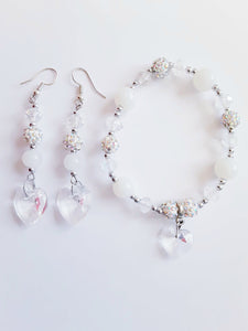 Clear Heart 2pcs Set