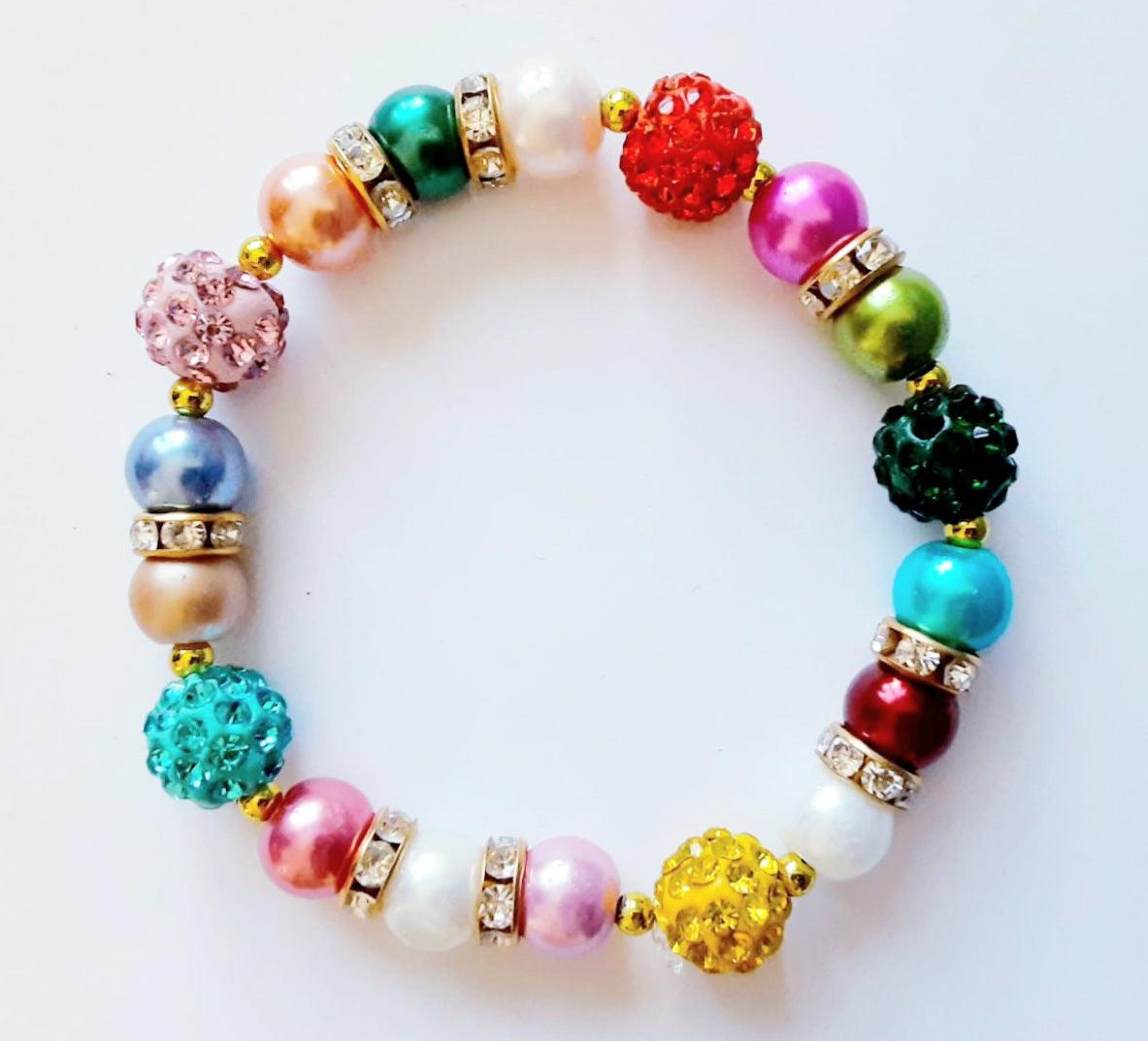 Multicolor Rhinestone Bracelet