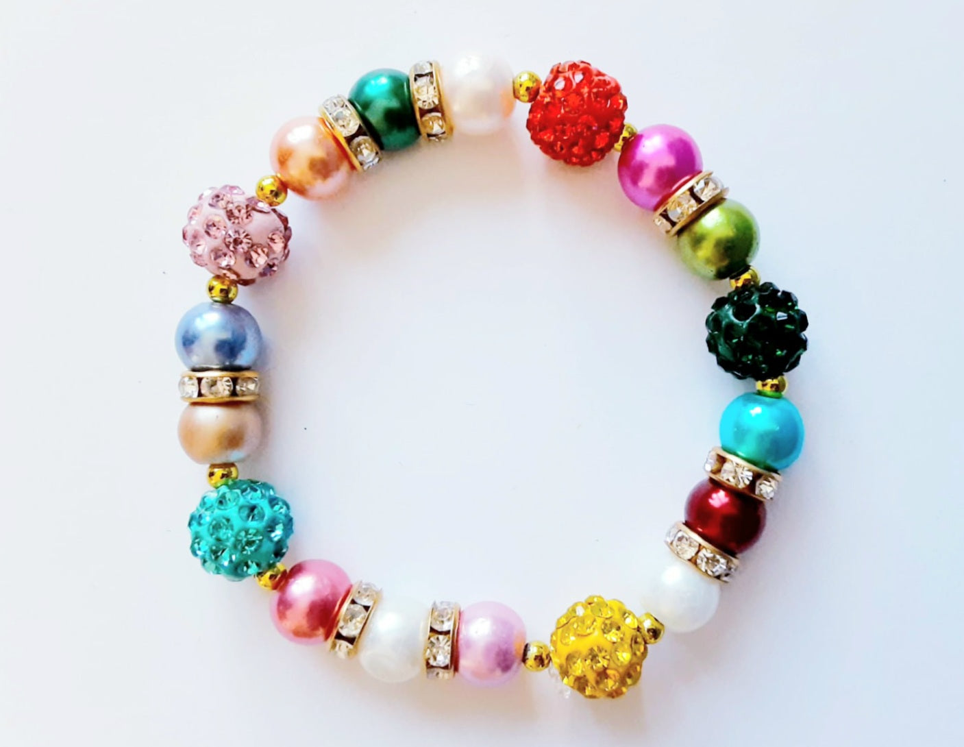 Multicolor Rhinestone Bracelet