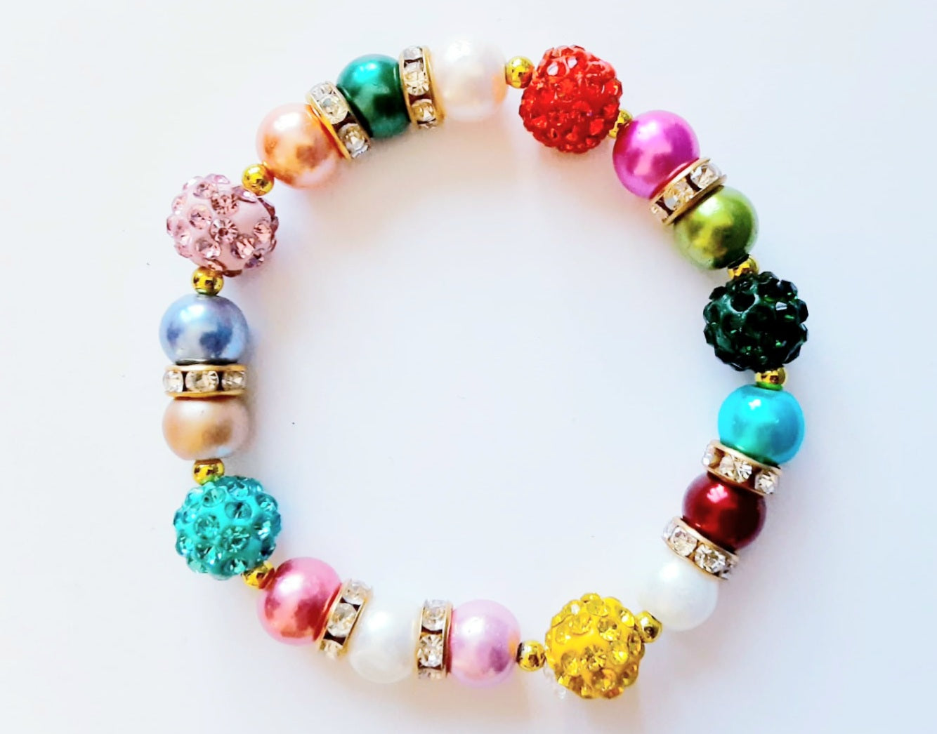 Multicolor Rhinestone Bracelet