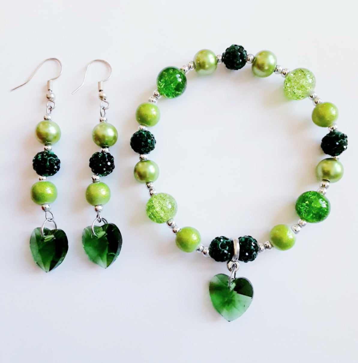 Green Heart 2pcs Set