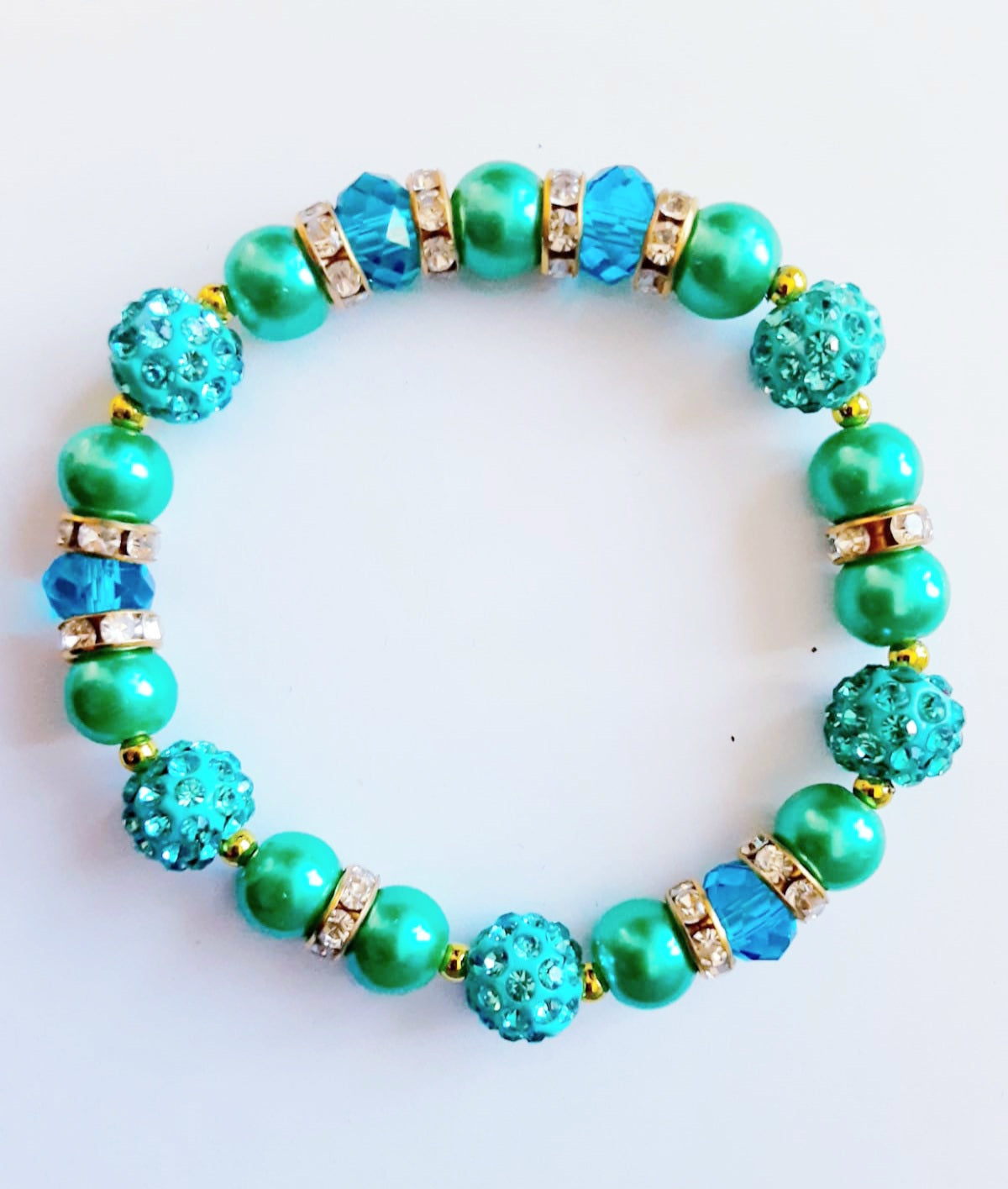 Turquoise Rhinestone Bracelet