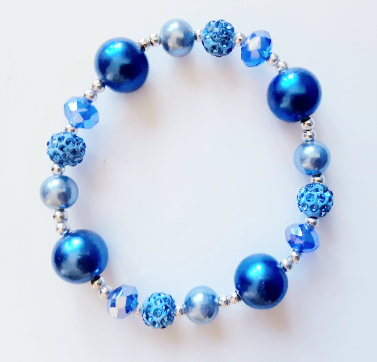 Light Blue Rhinestone Bracelet