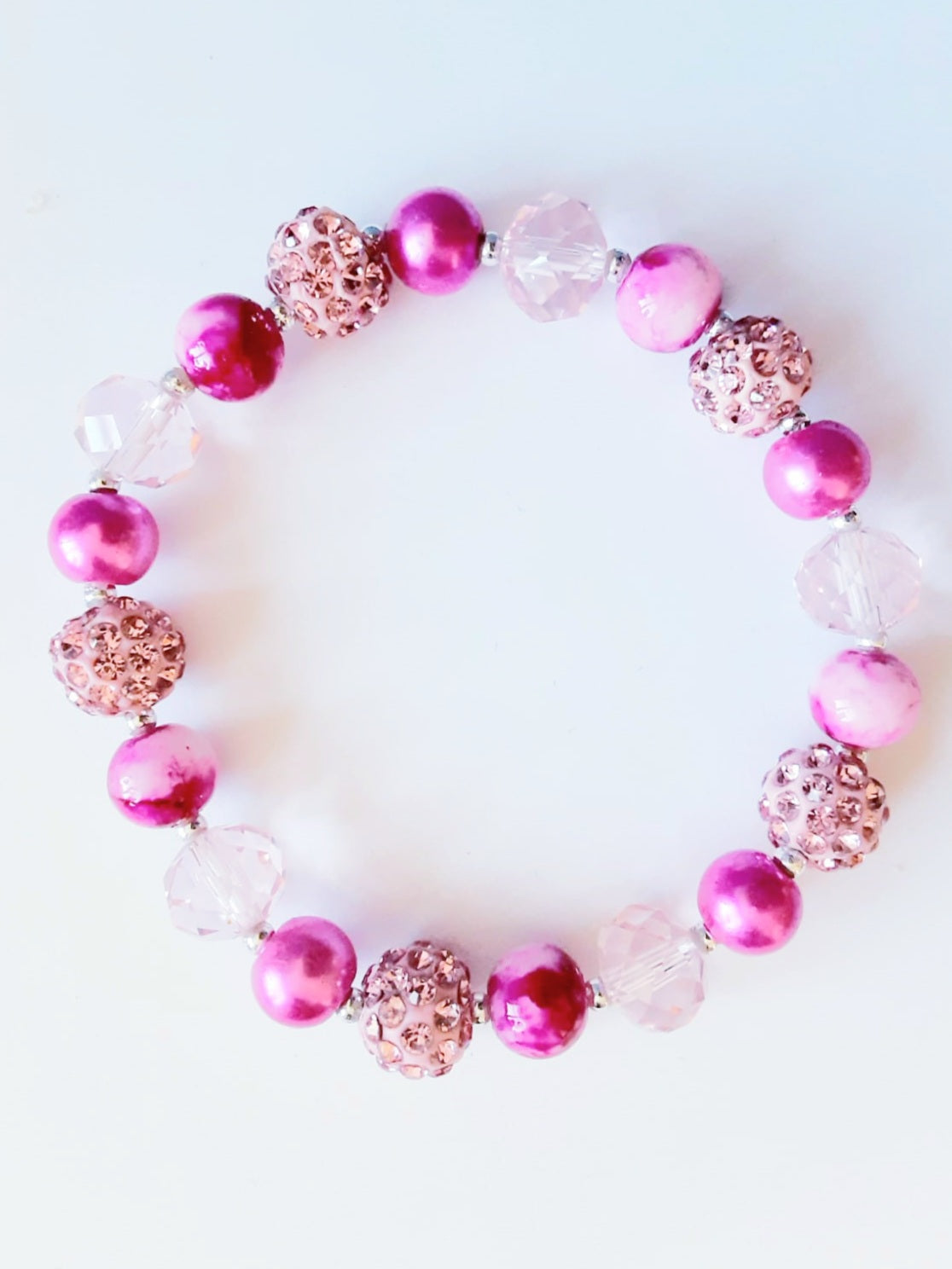 Pink Rhinestone Bracelet