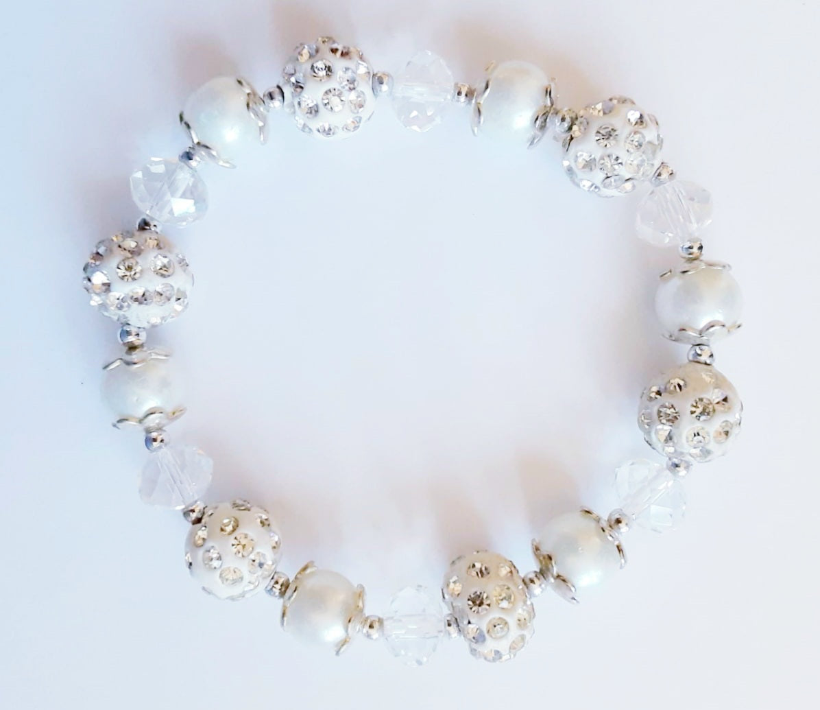 White Rhinestone Bracelet