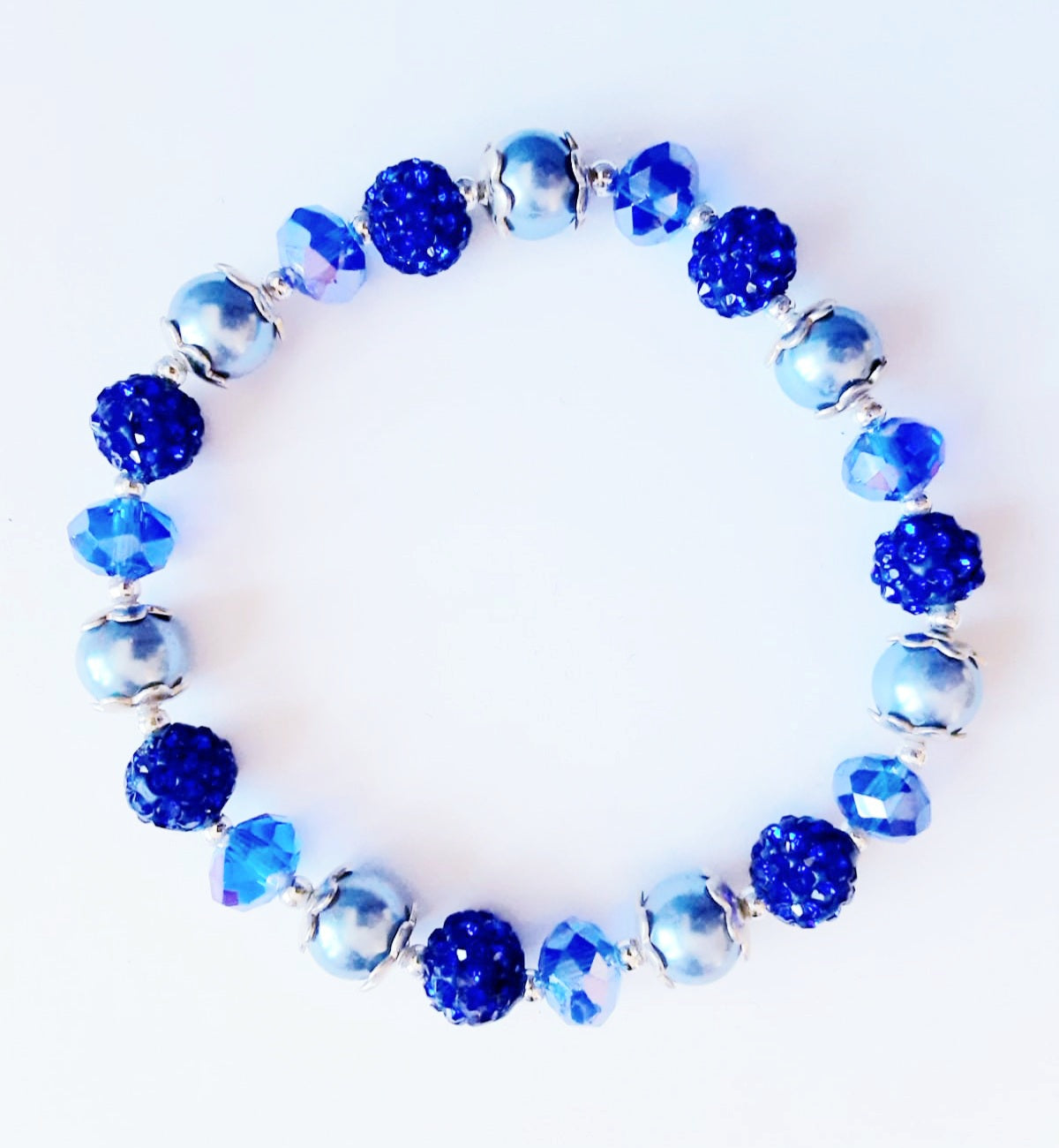 Blue Rhinestone Bracelet