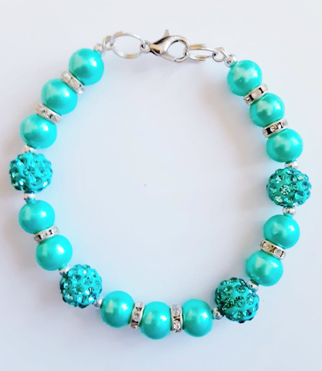 Aquamarine Rhinestone Bracelet