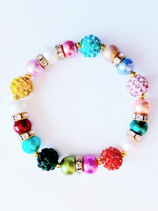 Multicolor Rhinestone Bracelet