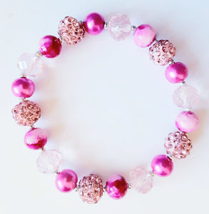 Pink Rhinestone Bracelet