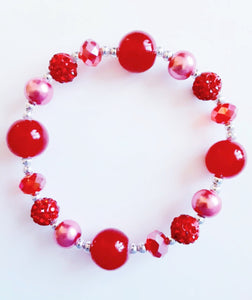 Red Rhinestone Bracelet