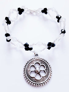 Three Bicone Flower Bracelet (Swarovski)